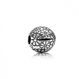 Pandora Jewelry Daisy Silver Clip Charm - Pandora Jewelry 791013