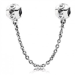 Pandora Jewelry Hearts Silver Safety Chain - Pandora Jewelry 791088