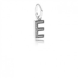 Pandora Jewelry Letter E Dangle Charm-Clear CZ 791317CZ