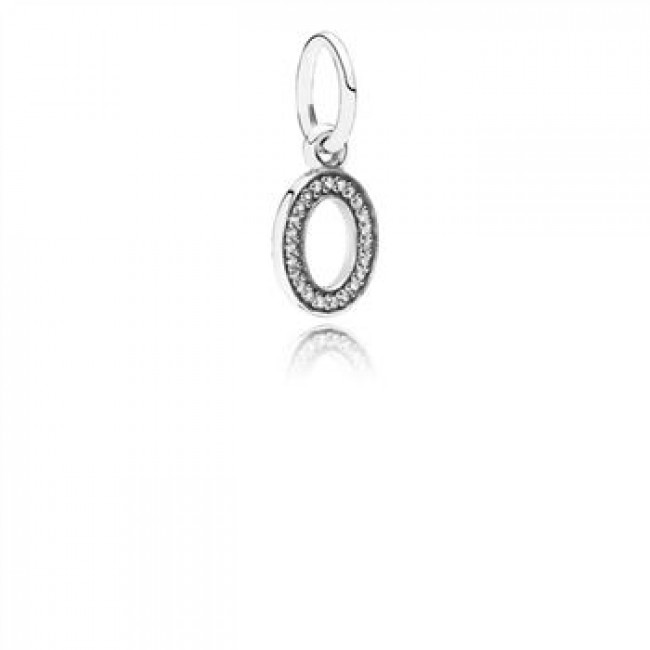 Pandora Jewelry Letter O Dangle Charm-Clear CZ 791327CZ