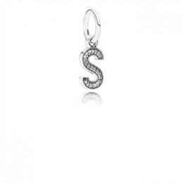 Pandora Jewelry Letter S Dangle Charm-Clear CZ 791331CZ