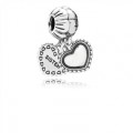 Pandora Jewelry My Special Sister Silver Hanging Hearts Charm - Pandora Jewelry 791383