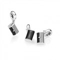 Pandora Jewelry Clutch Bag Dangle Charm-Black Enamel & Clear CZ 792155CZ