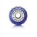Pandora Jewelry Blue Fascinating Iridescence Charm-Murano Glass 791646