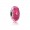 Pandora Jewelry Cerise Heart Charm-Murano Glass & Clear CZ 791664PCZ