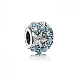 Pandora Jewelry Oceanic Starfish Charm-Frosty Mint CZ 791905CZF
