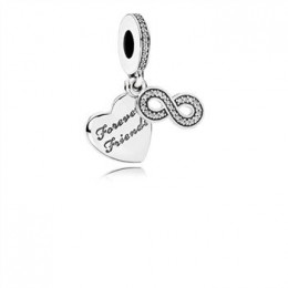 Pandora Jewelry Forever Friends Dangle Charm-Clear CZ 791948CZ