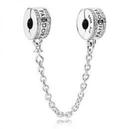 Pandora Jewelry Pandora Jewelry Logo Safety Chain 792057CZ