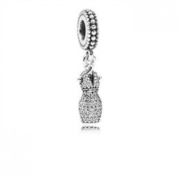 Pandora Jewelry Dazzling Dress Dangle Charm-Clear CZ 792062CZ