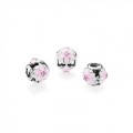 Pandora Jewelry Magnolia Bloom Charm-Pale Cerise Enamel & Pink CZ 792087PCZ