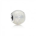 Pandora Jewelry Glitter Ball Charm-Silvery Glitter Enamel 796327EN144