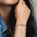 Pandora Jewelry Asymmetrical Hearts Pave Clip 797838CZRMX