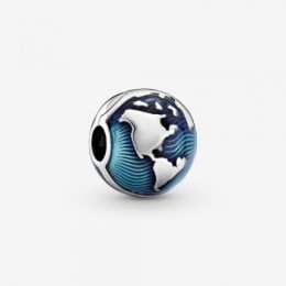Pandora Jewelry Blue Globe Clip Charm 799429C01