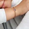 Pandora Jewelry Blue Heart Solitaire Clip Charm 789203C02