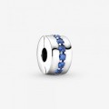 Pandora Jewelry Blue Sparkle Clip Charm 791972C01
