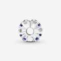 Pandora Jewelry Clear & Blue Sparkling Clip Charm 799171C01