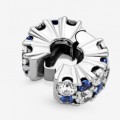 Pandora Jewelry Clear & Blue Sparkling Clip Charm 799171C01