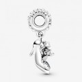 Pandora Jewelry Disney Cinderella Glass Slipper & Mice Dangle Charm 799192C01