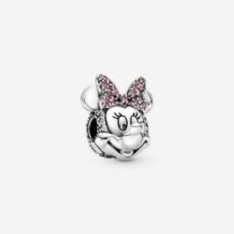 Pandora Jewelry Disney Minnie Mouse Pink Pave Bow Clip Charm 797496CZS