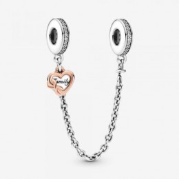 Pandora Jewelry Family Heart Safety Chain Charm 789541C01