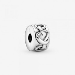 Pandora Jewelry Knotted Hearts Clip Charm 798035