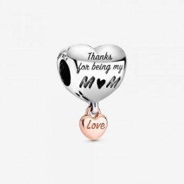 Pandora Jewelry Love You Mom Heart Charm 788830C00