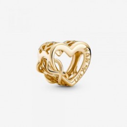 Pandora Jewelry Love You Mom Infinity Heart Charm Gold 759515C00