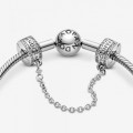 Pandora Jewelry Logo Safety Chain Clip Charm Sterling silver 792057CZ-05