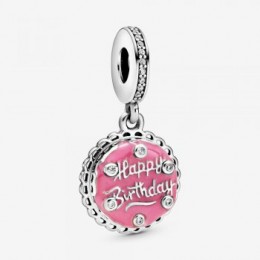 Pandora Jewelry Pink Birthday Cake Dangle Charm 798888C01