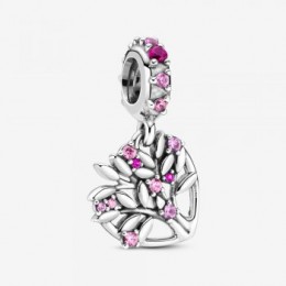 Pandora Jewelry Pink Heart Family Tree Dangle Charm 799153C01