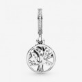 Pandora Jewelry Sparkling Family Tree Dangle Charm Two-tone 791728CZ