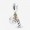 Pandora Jewelry Two-tone Birthday Candle Dangle Charm 799328C00