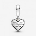 Pandora Jewelry Two-tone Family Tree & Heart Dangle Charm 799366C00