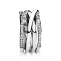 Pandora Jewelry Entwined Ring-Clear CZ 190919CZ