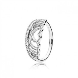 Pandora Jewelry Hearts Tiara Ring-Clear CZ 190958CZ