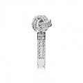Pandora Jewelry Sparkling Love Knot Ring-Clear CZ 190997CZ
