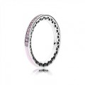 Pandora Jewelry Radiant Hearts of Pandora Jewelry Ring-Light Pink Enamel & Clear CZ 191011PCZ