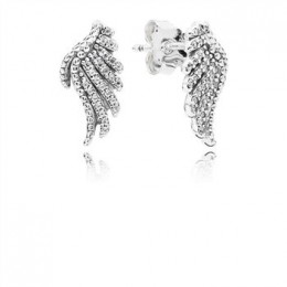 Pandora Jewelry Majestic Feathers Stud Earrings-Clear CZ 290581CZ
