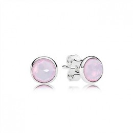 Pandora Jewelry October Droplets Stud Earrings-Opalescent Pink Crystal 290738NOP
