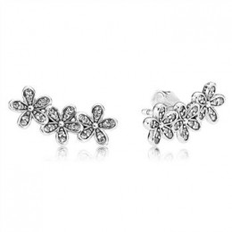 Pandora Jewelry Dazzling Daisies Stud Earrings-Clear CZ 290744CZ