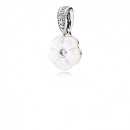 Pandora Jewelry Luminous Florals Pendant-Mother-Of-Pearl & Clear CZ 390386MOP
