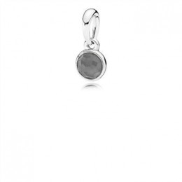 Pandora Jewelry June Droplet Pendant-Grey Moonstone 390396MSG