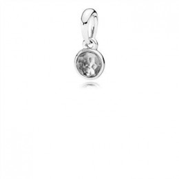 Pandora Jewelry April Droplet Pendant-Rock Crystal 390396RC