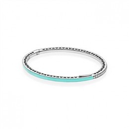 Pandora Jewelry Radiant Hearts of Pandora Jewelry-Bright Mint Enamel & Clear CZ 590537EN105