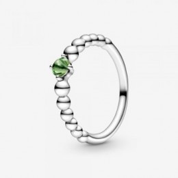Pandora Jewelry August Spring Green Beaded Ring 198867C10