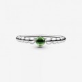 Pandora Jewelry August Spring Green Beaded Ring 198867C10