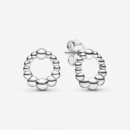 Pandora Jewelry Beaded Circle Stud Earrings 298683C00