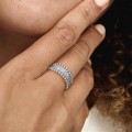 Pandora Jewelry Beaded Pave Band Ring 198676C01