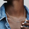 Pandora Jewelry Beads & Pave Necklace 398565C01