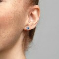 Pandora Jewelry Blue Round Sparkle Stud Earrings 296272C01
